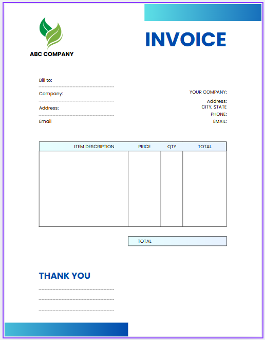 Easy invoice generator for service providers